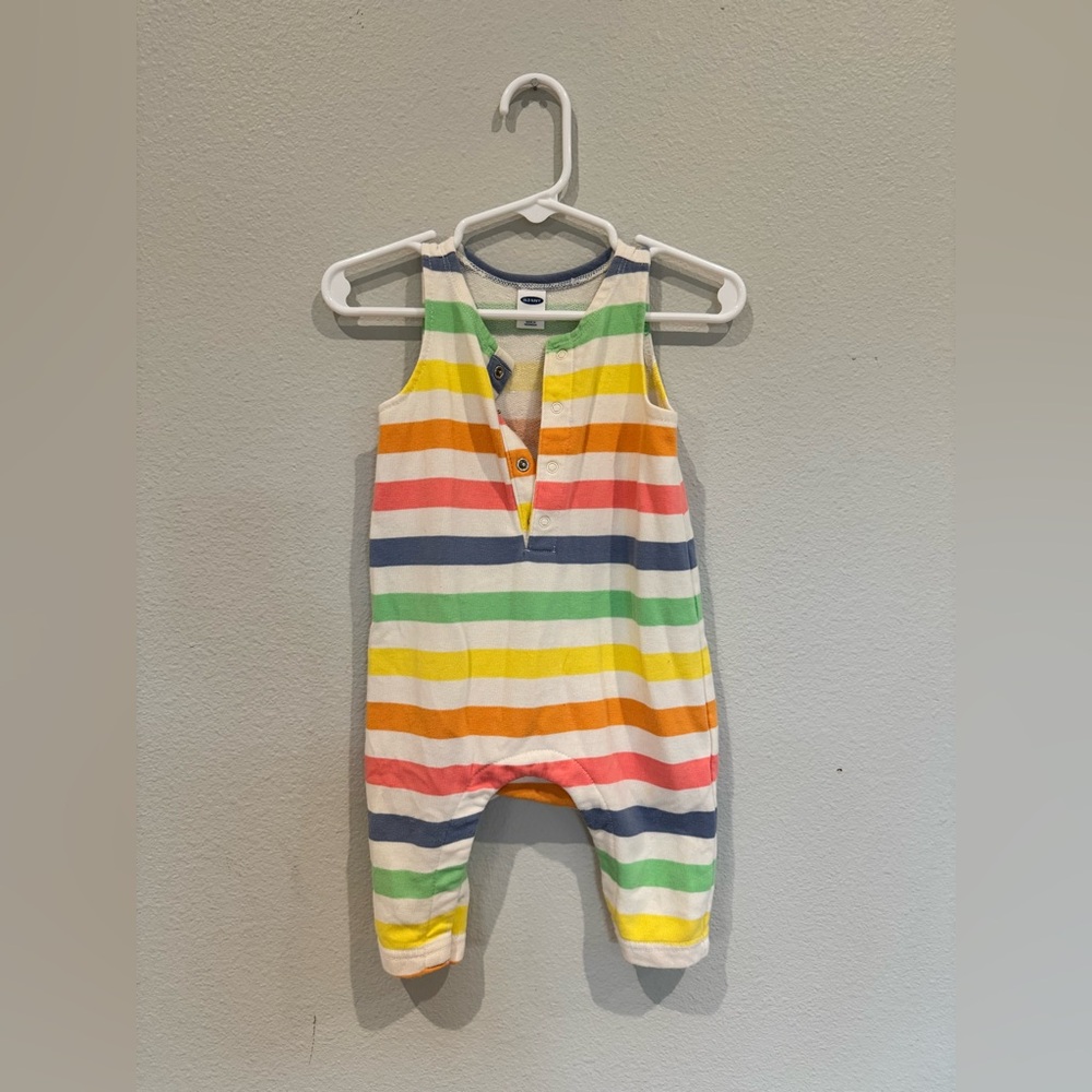 Old Navy Colorful Striped Baby Romper